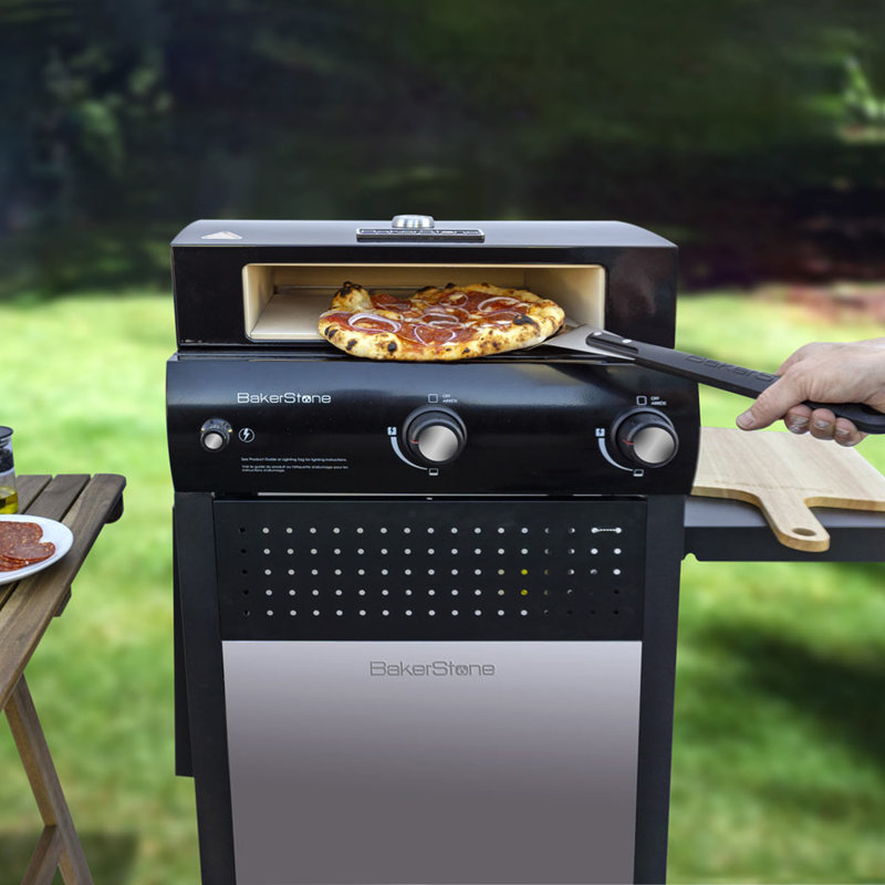 BakerStone Original Series Freestanding Propane Pizza Oven in Black